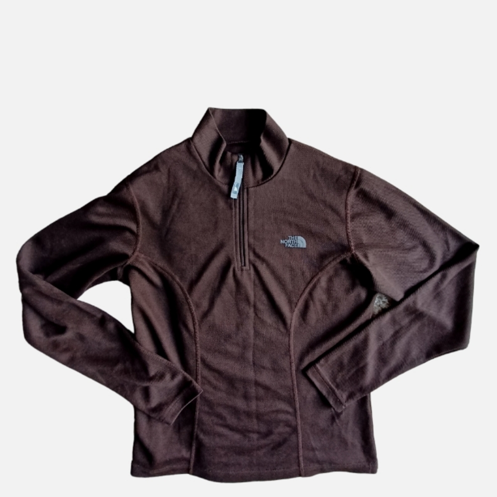 Brown The North Face vaperwick flight series  half zip up. Sz S/P